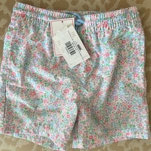 NWT. TBBC floral swim trunks. Size 4T.